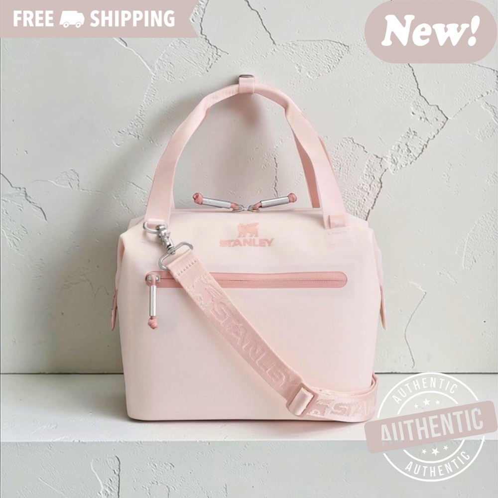 Stanley Light Pink Crossbody Insulated Tote Bag